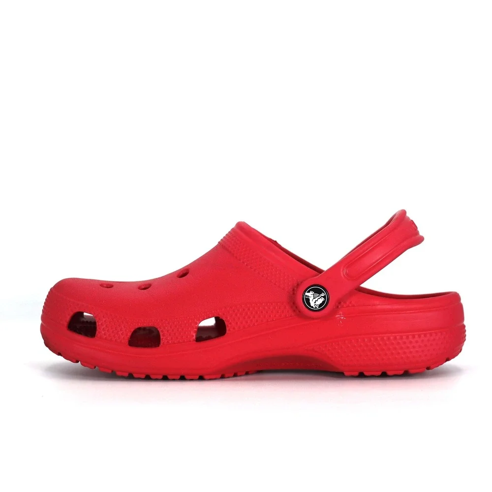 Crocs Classic Clog Mens 7 Womens 9 Red Slip On Water Friendly Casual Shoes